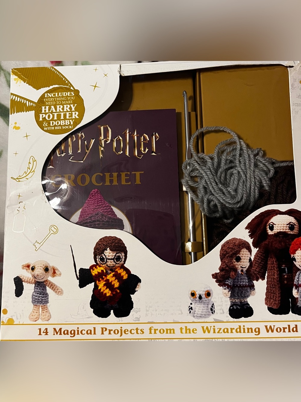 Harry Potter Crochet Kit - Gray Yarn Home Art Sculpture